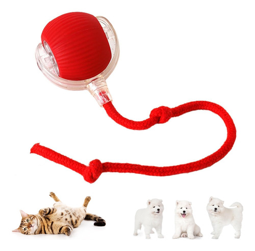 Juguete Interactivo Para Gatos Y Perros Rojo Ews