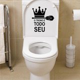 Adesivo Decorativo Para Vaso Sanitário Privada Trono