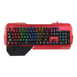 Teclado Mecanico Gamer Meetion Metalico  Luz Rgb Mk20 