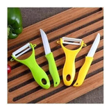 Set Pela Papas + Cuchillo Ceramica Calidad Premium Oferta