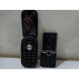 Lote De 2 Celulares Sony Ericsson Antigos