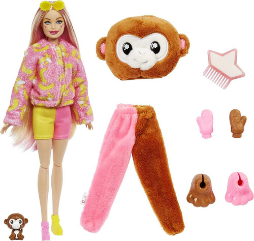 Barbie Cutie Reveal Muñeca Mono Original Mattel