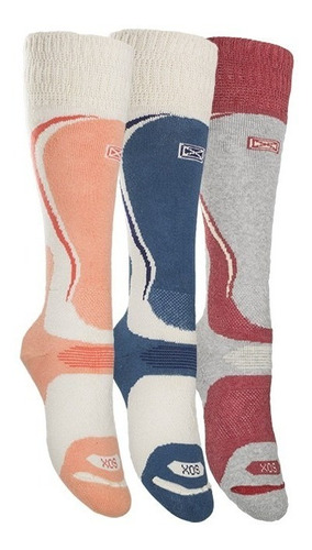 Medias Térmicas Ski Te50a Sox Para Niños Algodón Invierno