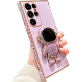 Funda Luxury Astronauta Para Galaxy S22 Ultra Purpura