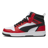 Zapatilla Puma Puma Rebound V6 Mid Jr  Rojo Joven