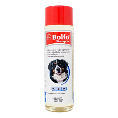 Bayer Bolfo Shampoo Antipulgas Perro\u002FGato 350ml - Pulgas Garrapatas Piojos | Envío gratis
