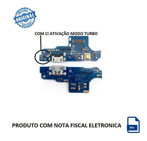 Placa Conector De Carga Com Ci - Moto E7 Plus Xt2081 + Nf