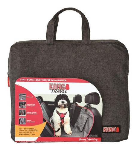 Funda Kong 2 En 1 Para Asiento Trasero Para Paseo En Perro