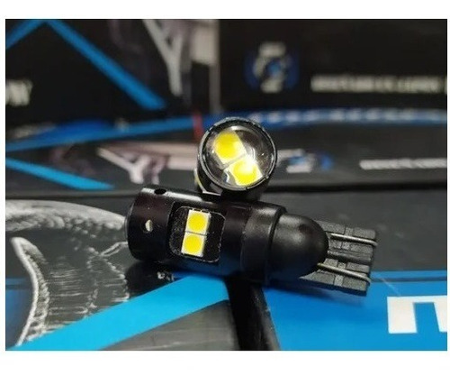 Par Led Pellizco T10 8 Led Lupa Canbus Calidad Premium Mamba