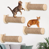 Zubebe 4 Muebles De Pared Para Gatos De 11.42 Pulgadas, Esca