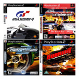 Kit 04 Jogos De Corrida Playstation 2 Ps2.