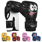 Niños Guantes De Boxeo Niños 4 6 Oz Entrenamiento Mma...