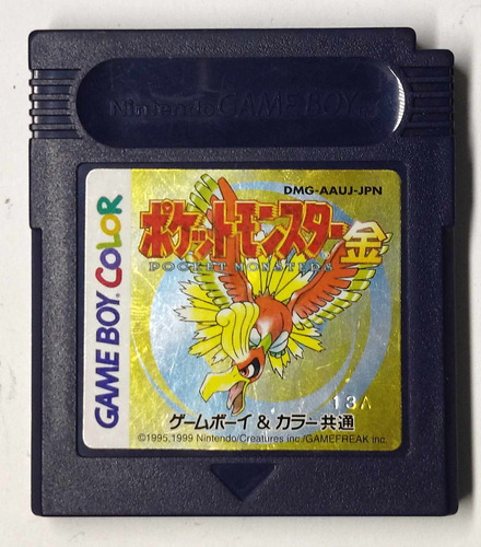 Pokémon Gold Japones Cartucho Nintendo Game Boy Rtrmx Vj