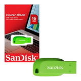 Pendrive Sandisk 16 Gb Cruzer Blade Pc Notebook