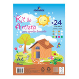 Kit Do Artista A4 12 Estampas 75g 24fls Romitec