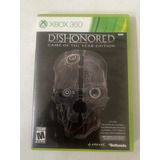 Dishonored Game Of The Year Edition Xbox 360 Original