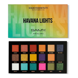 Paleta X 18 Sombras Compactas Samy Light - G Color De La Sombra Havana Lights