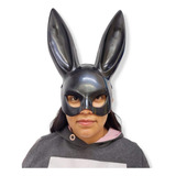 Máscaras Antifaz Con Orejas De Conejo Negra Lisa Para Mujer Color Negro