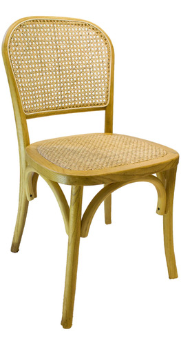 Silla Thonet Comedor Cocina De Madera Esterilla De Rattan