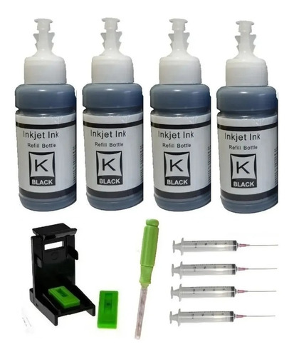 Kit Recarga Para Cartucho Negro Canon Mg2510 Ip2810 Ts3110 