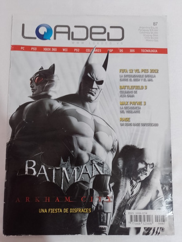 Revista Loaded 87 Batman Battlefield Rage Max Payne 3 