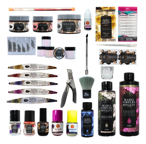 Kit Magic Para Uñas Acrílicas + Regalo. 32 Pzas. Mc Royalty