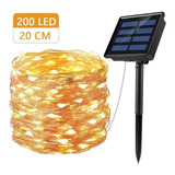 Pisca De Solar Corda Luz 200led Para Decoração 20 Metros