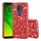 Funda Glitter Tpu Strass Para Motorola Moto G7 Power