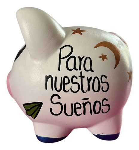 Alcancia Cochinito Cerdito Viajero Ahorro Personalizado