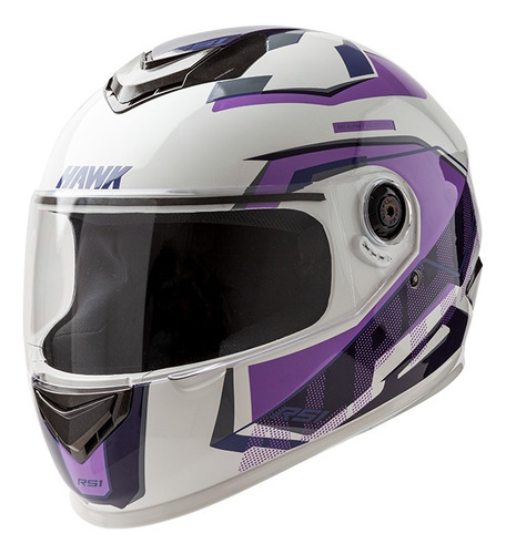 Casco Moto Integral Hawk Rs1 Alpha Violeta Lote 2023