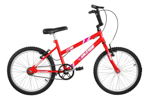 Bicicleta De Passeio Infantil Aro 20 Feminina Freios V-brake