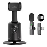 Gimbal Suporte Celular Reconhecimento Facial 360° Com Lapela