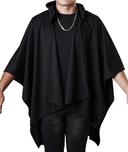 Poncho Con Gorro, Gabán, Capa, Cruzado Botones Envio Gratis
