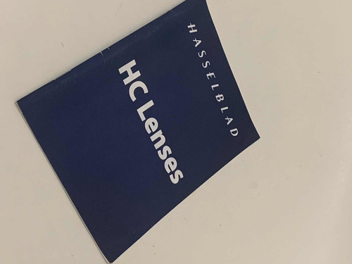 Manual Objetivas Hasselblad Hc