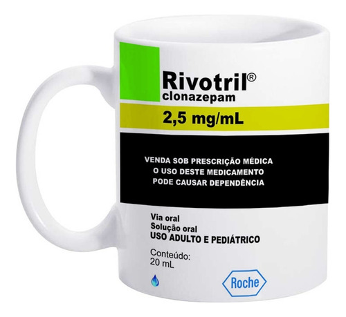 Rivotril Caneca Divertida Presente Engraçado Café Chá