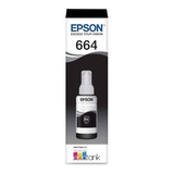 Bote Tinta Epson 664 70ml L110 L120 L200 L210 L300 Negro