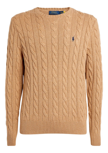 Sueter Cable-knit Gris Ralph Lauren Polo