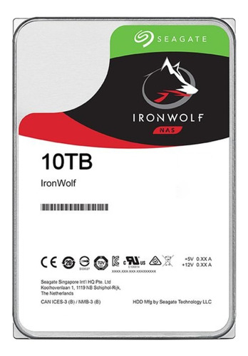 Disco Duro Interno Seagate Ironwolf St10000vn0008 10tb