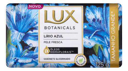 Sabão Em Barra Lux Glicerinado Lírio Azul Botanicals De 125 G