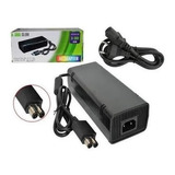 Fonte Para Xbox 360 Slim 2 Pinos Bivolt Cabo De Energia Biv