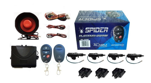 Alarma Spider Sr-2200 + 4 Seguros Electricos + 3 Relays