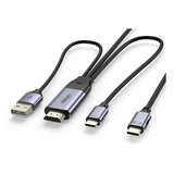 Cable Hdmi A Usb C 8.2 Pies 4k60hz, Fuente Hdmi Y Fuente A A