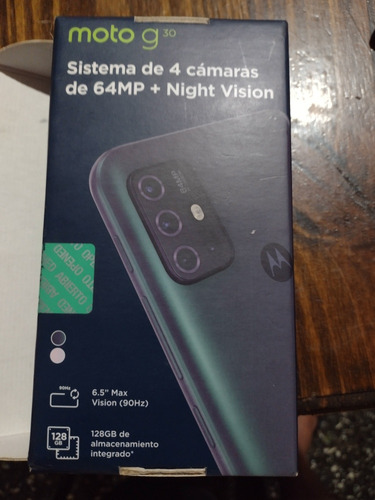 Moto G. 30 En Caja Libre 128 Gb Impecable Sistema De 4 Camar