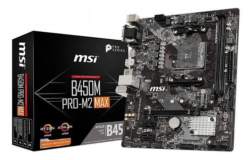 T. Madre Msi B450m Pro Vdh Max: Am4,  64gb Max, Micro-atx