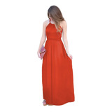 Maxi Vestido Halter Casual Elegante Dama Mujer Xally 2307