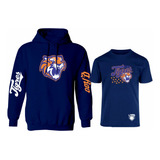 Kit De Sudadera + Playera Modelo Tigres De Quintana Roo