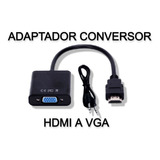 Cable Adaptador Conversor Hdmi A Vga Con Audio Pc Notebook