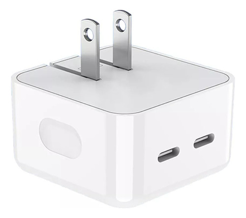 Cubo Cargador Celular Doble Usb Tipo C 40w Carga Rapida 5v