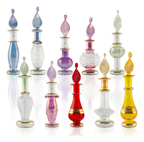 Craftsofegypt Genie - Botellas De Perfume En Miniatura De V.