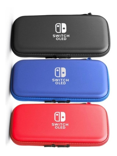 Estuche Nintendo Switch Oled Varios Colores + Vidrio